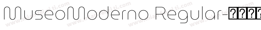 MuseoModerno Regular字体转换